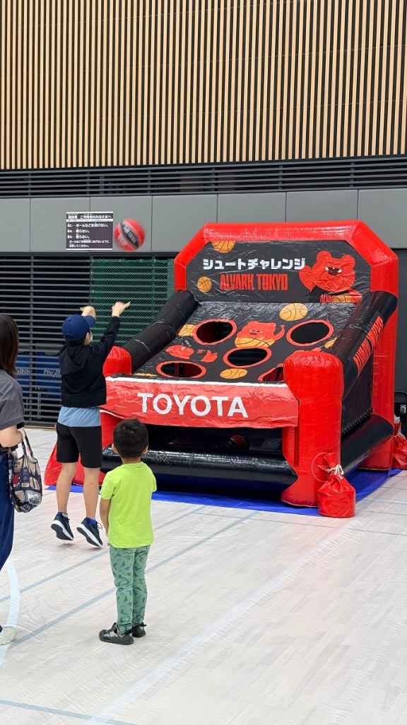 シュートチャレンジ体験の様子