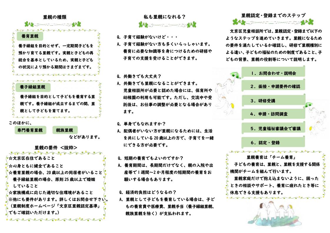 里親パンフレット