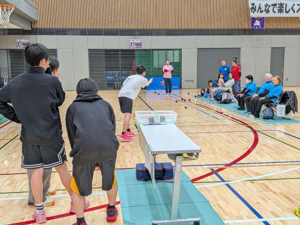 ショットする様子