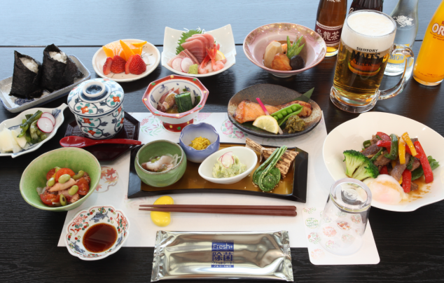 やまびこ荘の夕食写真(一例)