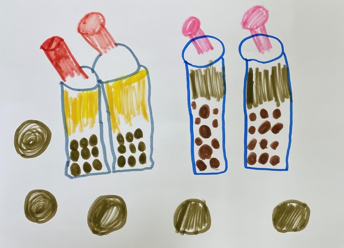 「タピオカミルクティー」神子彩