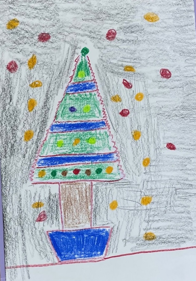 「親父自慢のクリスマスツリー」佐藤靖郎