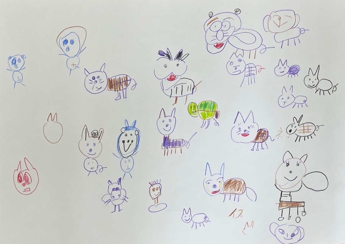 「大好きなイヌとネコ」松本知恵